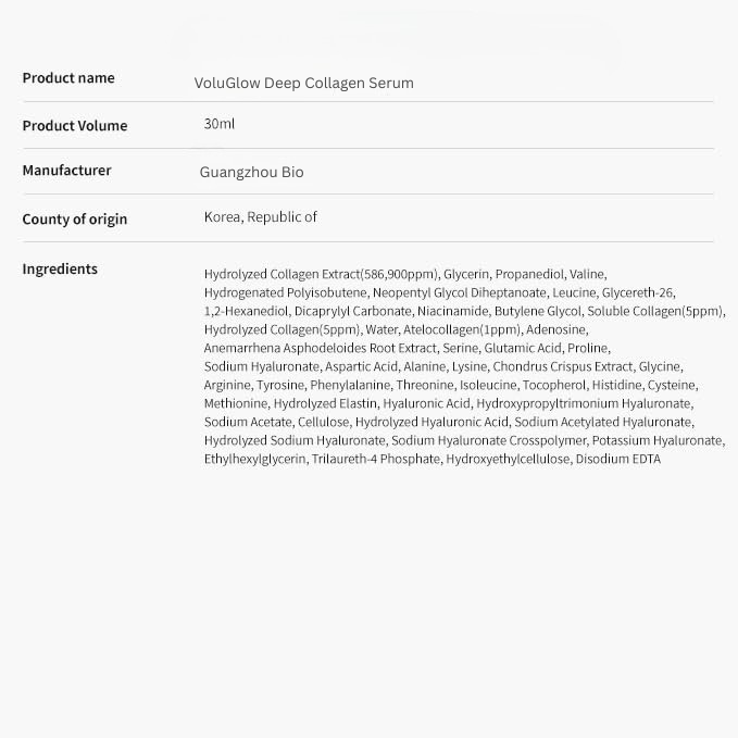 VoluGlow Infused Korean Collagen Serum